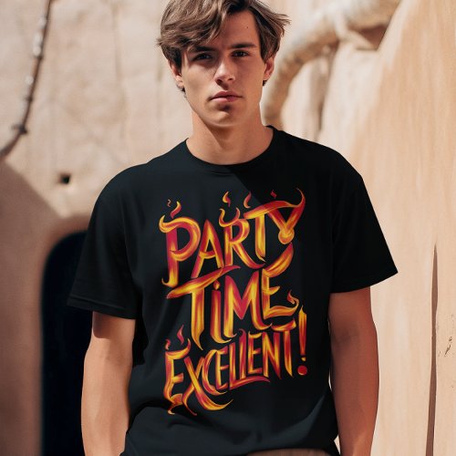 Flaming Party Time T_Shirt