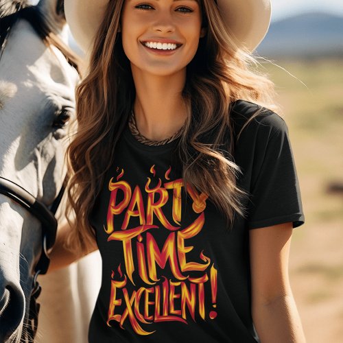 Flaming Party Time T_Shirt