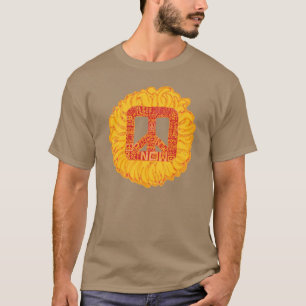 Flaming Peace Basic Dark T-Shirt