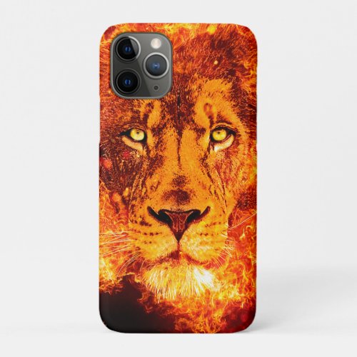 Flaming Pentecost Lion of Judah iPhone 11 Pro Case