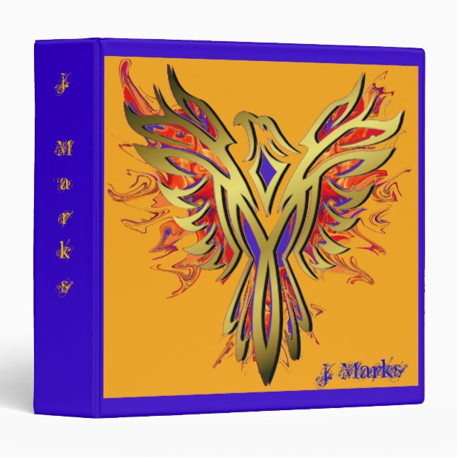 Flaming Phoenix book binder (Front/Spine)