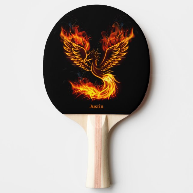 Flaming Phoenix Personalized  Ping Pong Paddle (Front)