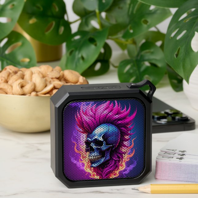 Flaming Punk Skull Bluetooth Speaker (Insitu(Table))