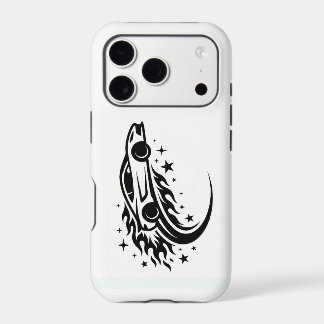 Flaming Racer Silhouette  iPhone 17 Pro Case