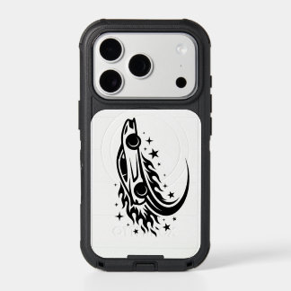 Flaming Racer Silhouette  iPhone 17 Pro Case