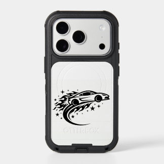 Flaming Racer Silhouette  iPhone 17 Pro Case