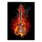 Flaming rock guitar (Front)
