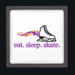 Flaming Skate Keepsake Box<br><div class="desc">If you skate too slow, it's not feeling comfortable at all.</div>