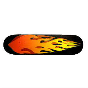 Flaming  Skateboard
