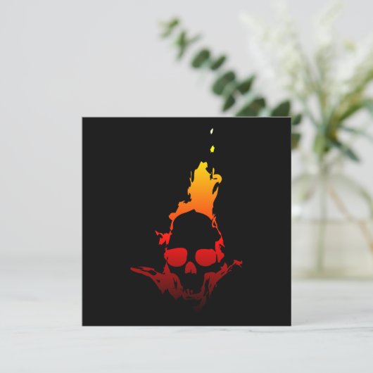 Flaming Skull (Standing Front)