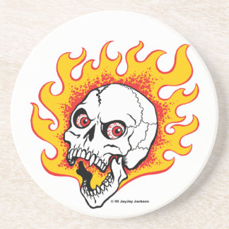 Flaming Skull Coaster