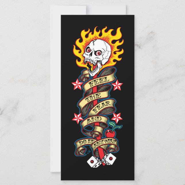 Flaming Skull Feel the Fear (Front)