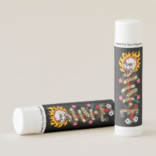Flaming Skull Feel the Fear Lip Balm