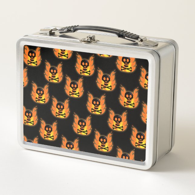 Flaming Skull Lunchbox (Front)