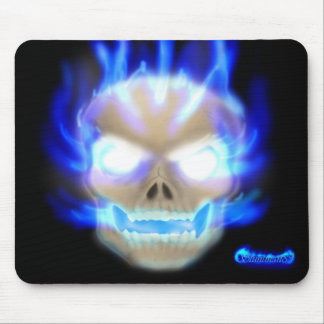 Flaming Skull Mouse Pad 2