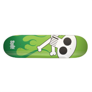Flaming Skull Skateboard