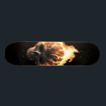 Flaming Skull Skateboard Deck<br><div class="desc">skull,  flame,  skateboard,  cool,  skater,  gothic,  ghostrider</div>