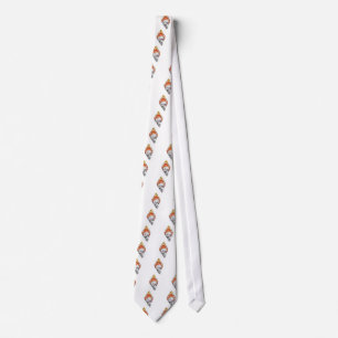 Flaming Skull Tie