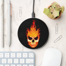 Flaming Skull