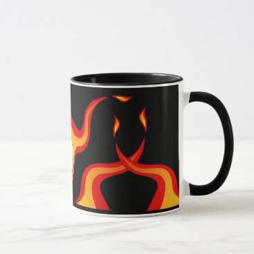 flaming_soccer_ball - 2 mug