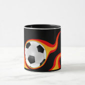 flaming_soccer_ball - 2 mug (Center)