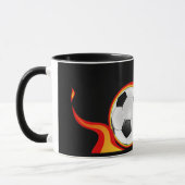 flaming_soccer_ball - 2 mug (Left)