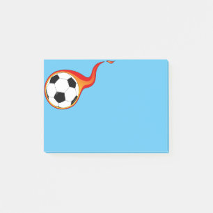 Flaming Soccer Ball Post-it-Notes Post-it Notes