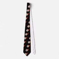 flaming soccer ball tie