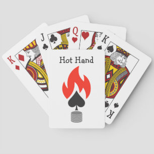 Flaming Spade and Chips Poker Cards