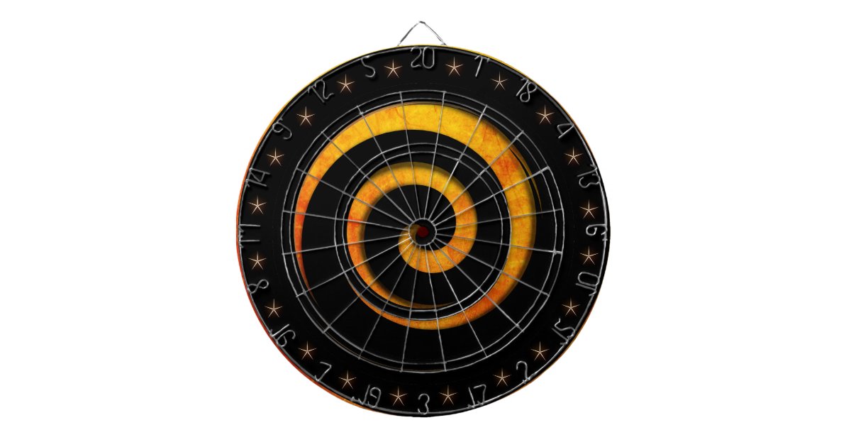 Flaming Spiral Regulation Dart Board Zazzle