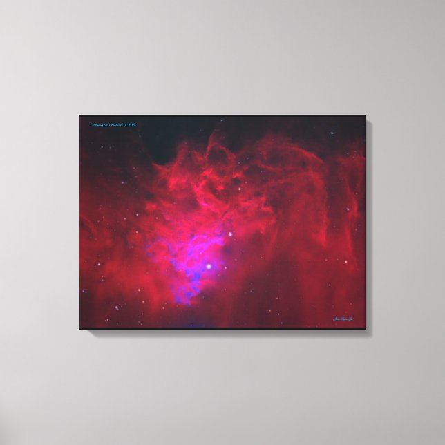 Flaming Star Nebula IC405 Canvas Print (Front)