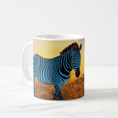 Flaming Stride Zebra Rider Mug