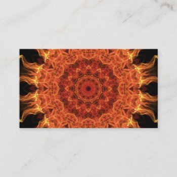 Flaming Sun Business Card by WavingFlames at Zazzle