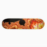 Flaming Sun - Fractal Skateboard Deck