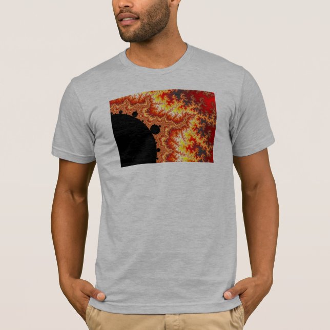 Flaming Sun - Fractal T-Shirt (Front)
