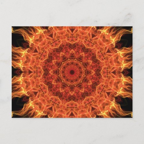 Flaming Sun Postcard