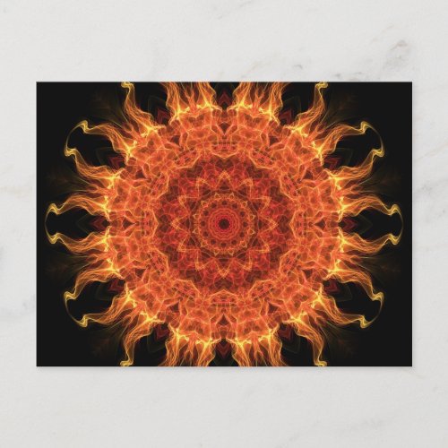 Flaming Sun Postcard