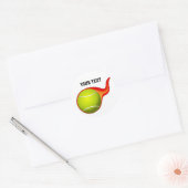 flaming tennis ball Stickers (Envelope)