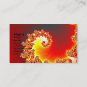 Flaming Tentacle - Fractal Art Business Card