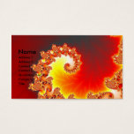 Flaming Tentacle - Fractal Art Business Card