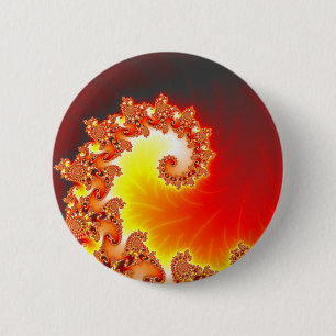 Flaming Tentacle - Fractal Art Button