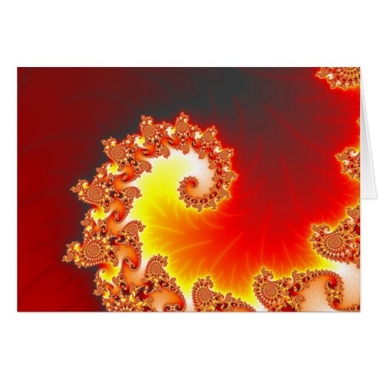Flaming Tentacle - Fractal Art Cards (Front Horizontal)