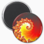 Flaming Tentacle - Fractal Art Magnet