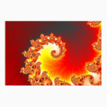Flaming Tentacle - Fractal Art Poster