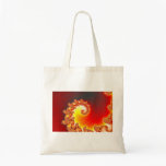 Flaming Tentacle - Fractal Art Tote Bag