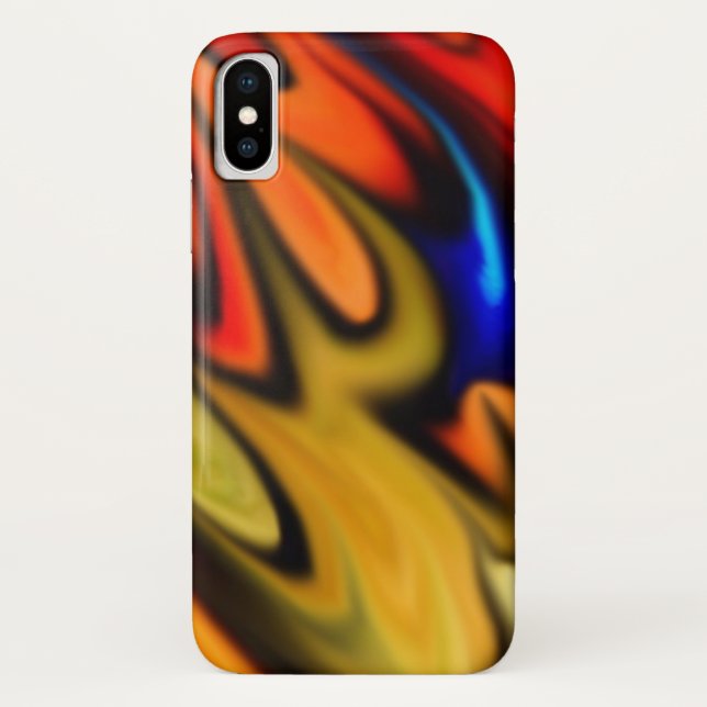 Flaming Tiffany Flow Case-Mate iPhone Case (Back)
