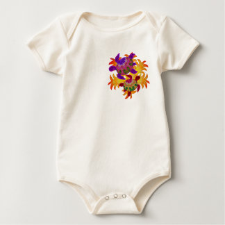 Flaming Turtles 2-Sided Baby Bodysuit