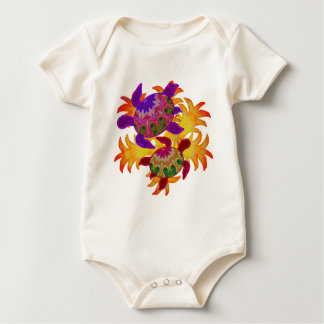 Flaming Turtles Baby Bodysuit