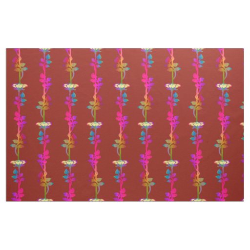 Flaming Vines Fabric
