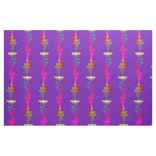 Flaming Vines Night Fabric